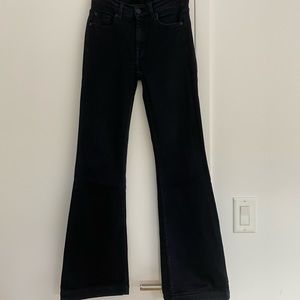 7 FOR ALL MANKIND Dark Blue Denim Flare 25